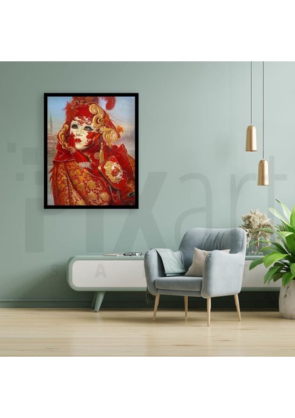 Maskeli Balo Pixart Sanat Elmas Mozaik Tablo Diamond Türkiye 46 x 58 cm fiyatları