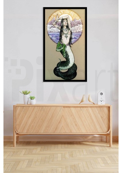 Yılan Kadın Pixart Sanat Elmas Mozaik Tablo Diamond Türkiye 50*82 fiyatları