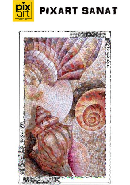 Mozaik Deniz Kabuğu Pixart Sanat Elmas Mozaik Tablo Diamond Türkiye 53*88 fırsatları