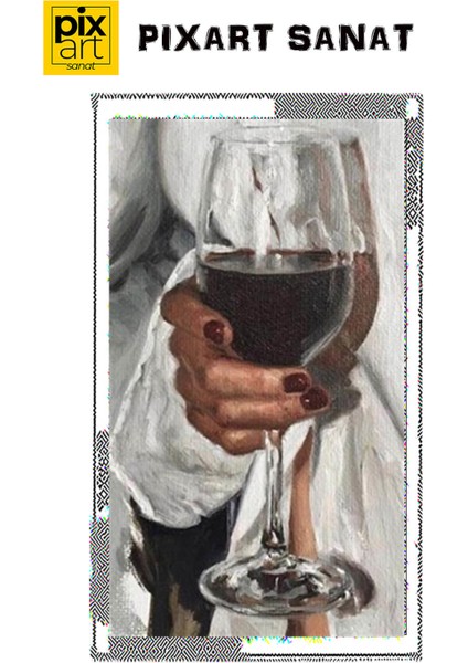 Kadeh Pixart Sanat Elmas Mozaik Tablo Diamond Türkiye 28 x 51 cm fırsatları