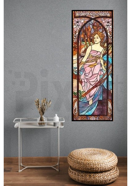 Cam Boyama Kadın Pixart Sanat Elmas Mozaik Tablo Diamond Türkiye 27*70 fiyatları