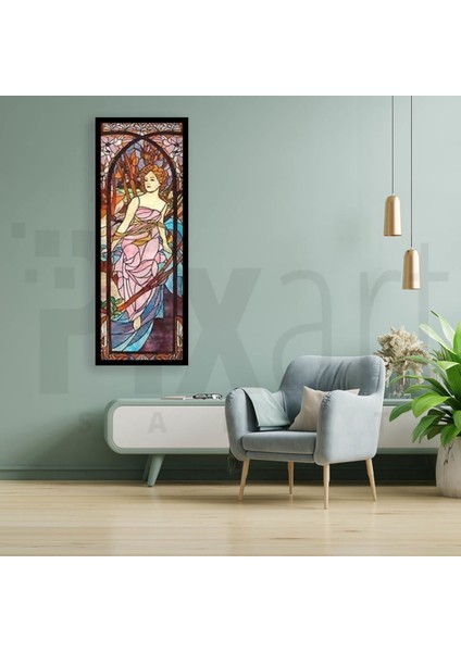 Cam Boyama Kadın Pixart Sanat Elmas Mozaik Tablo Diamond Türkiye 27*70 modelleri