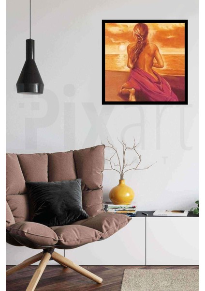Güneşin Doğuşunu Izleyen Kadın Pixart Sanat Elmas Mozaik Tablo Diamond Türkiye 55*55 fiyatları