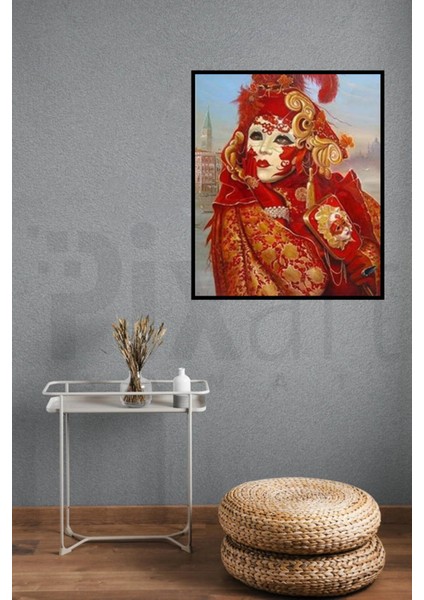 Maskeli Balo Pixart Sanat Elmas Mozaik Tablo Diamond Türkiye 46 x 58 cm modelleri