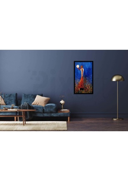 Dolunay ve Kadın Pixart Sanat Elmas Mozaik Tablo Diamond Türkiye 40*68 fiyatları