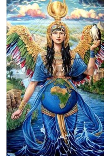 Mısırlı Kadın Pixart Sanat Elmas Mozaik Tablo Diamond Türkiye 45*70