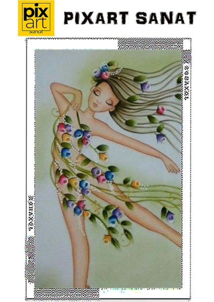 Dans Eden Kız Pixart Sanat Elmas Mozaik Tablo Diamond Türkiye 38*60 fırsatları