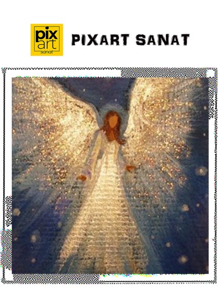 Dev Kanatlı Peri Pixart Sanat Elmas Mozaik Tablo Diamond Türkiye 58*58 fırsatları
