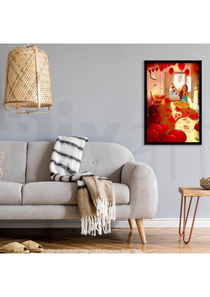 Kırmızı Balonlar Pixart Sanat Elmas Mozaik Tablo Diamond Türkiye 55*78 modelleri