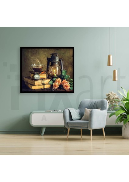 Kitap Köşesi Pixart Sanat Elmas Mozaik Tablo Diamond Türkiye 60*53 fiyatları