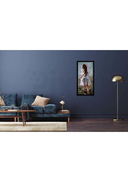 Beyaz Elbise Giymiş Kız Pixart Sanat Elmas Mozaik Tablo Diamond Türkiye 32*66 fiyatları