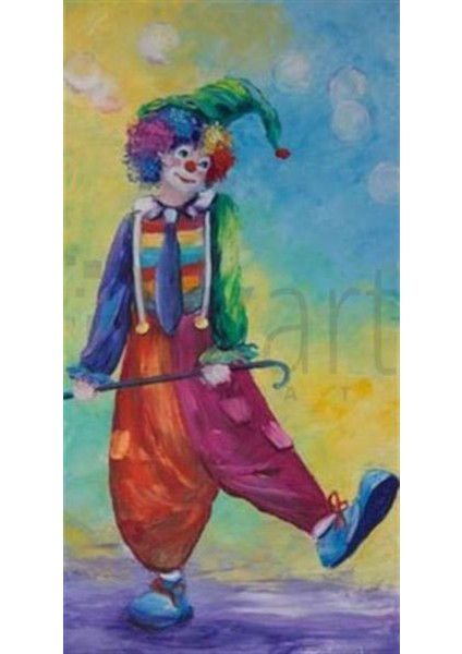 Palyaço Pixart Sanat Elmas Mozaik Tablo Diamond Türkiye 43*78