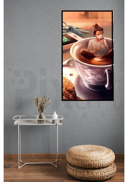 Fincan Pixart Sanat Elmas Mozaik Tablo Diamond Türkiye 38*63 modelleri