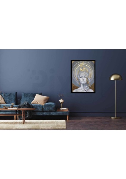 Altın Başaklar ve Kadın Pixart Sanat Elmas Mozaik Tablo Diamond Türkiye 48*66 modelleri