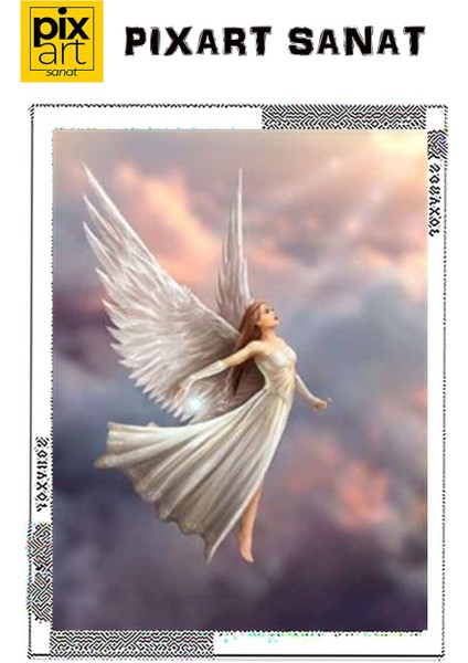 Bulutların Üzerinde Peri Pixart Sanat Elmas Mozaik Tablo Diamond Türkiye 43*58