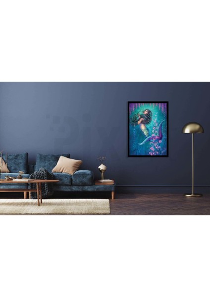 Deniz Kızı Pixart Sanat Elmas Mozaik Tablo Diamond Türkiye 45*63 fiyatları
