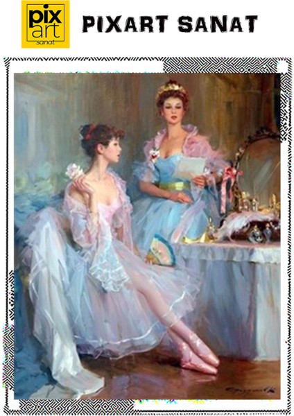 Balerinler Otururken 51 x 61 cm fırsatları