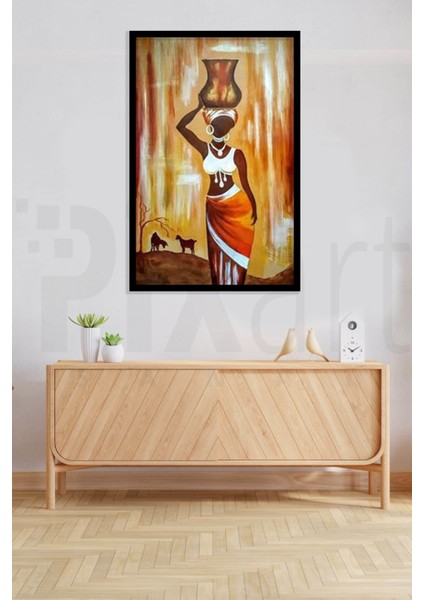 Testi Tutan Afrikalı Kadın 40 x 60 cm fiyatları
