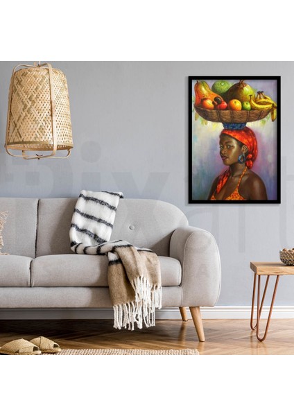 Meyve Taşıyan Kadın 36 x 51 cm modelleri