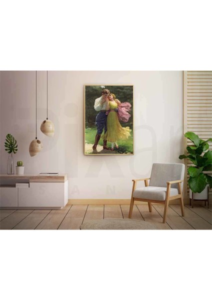 Ormandaki Romantik Çift Pixart Sanat Elmas Mozaik Tablo Diamond Türkiye 45*71 modelleri