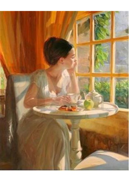 Çay Keyfi Pixart Sanat Elmas Mozaik Tablo Diamond Türkiye 48*60