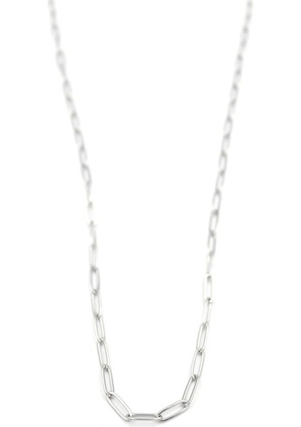 Zincir Kolye - 60 cm - Gümüş