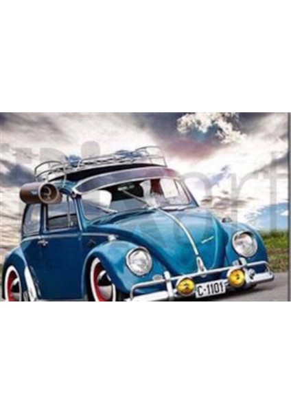 Mavi Vos Vos Pixart Sanat Elmas Mozaik Tablo Diamond Türkiye 78*53