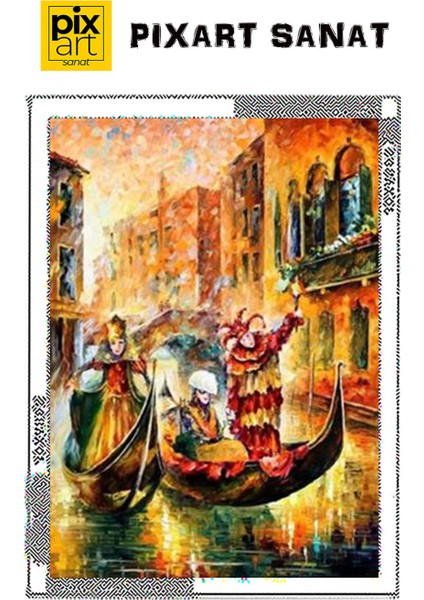 Venedikte Karnaval Pixart Sanat Elmas Mozaik Tablo Diamond Türkiye elmas Mozaik Tablo Diamond Türkiye 46 x 64 cm fırsatları