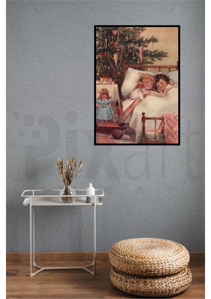 Yılbaşı Sabahı Uyuyan Çocuklar Pixart Sanat Elmas Mozaik Tablo Diamond Türkiye 38*53 modelleri