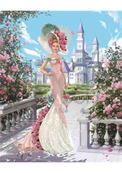 Şık Kadın Pixart Sanat Elmas Mozaik Tablo Diamond Türkiye 63*78