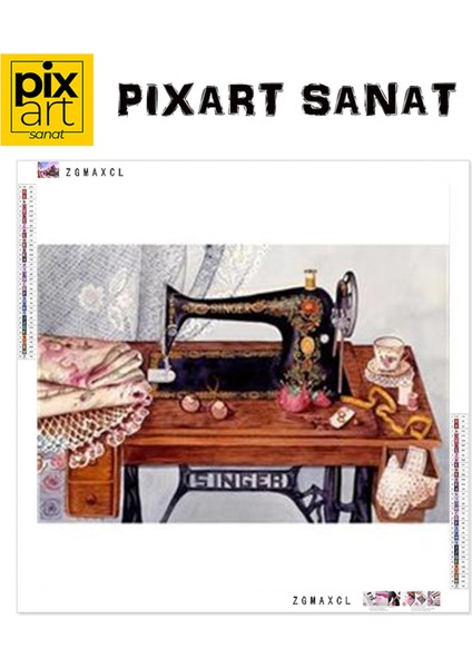 Dikiş Makinesi Pixart Sanat Elmas Mozaik Tablo Diamond Türkiye 62*42 fırsatları