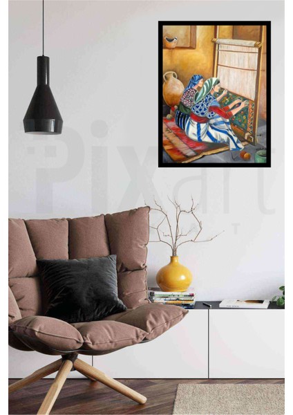 Hali Dokuyan Kadinlar 41 x 46 Elmas Mozaik Tablo fiyatları