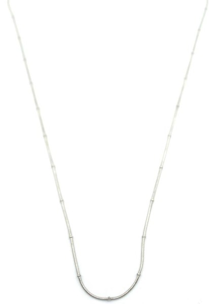Toplu Yılan Zincir - 60CM - Gümüş