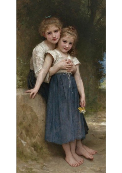 Iki Kiz Kardes 30 x 51 Elmas Mozaik Tablo