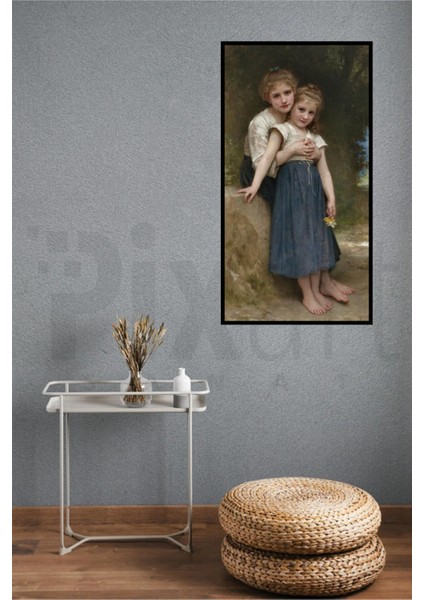 Iki Kiz Kardes 30 x 51 Elmas Mozaik Tablo fiyatları