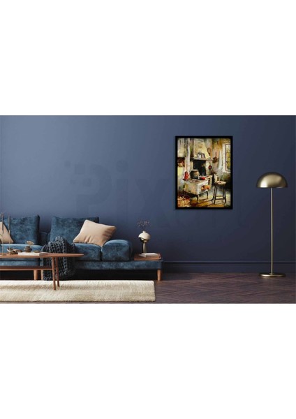 Vintage Mutfak Pixart Sanat Elmas Mozaik Tablo Diamond Türkiye 48*58 fiyatları