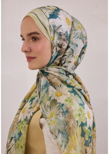 Jasmıne Joy Desen Rami Şal Soft Yeşil fırsatları
