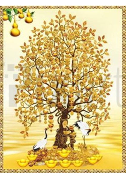 Bereketli Ağaç Pixart Sanat Elmas Mozaik Tablo Diamond Türkiye 58*76