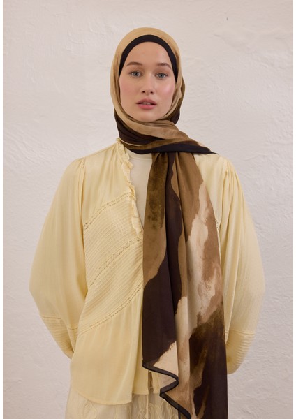 Color Waves Desen Rami Şal Haki