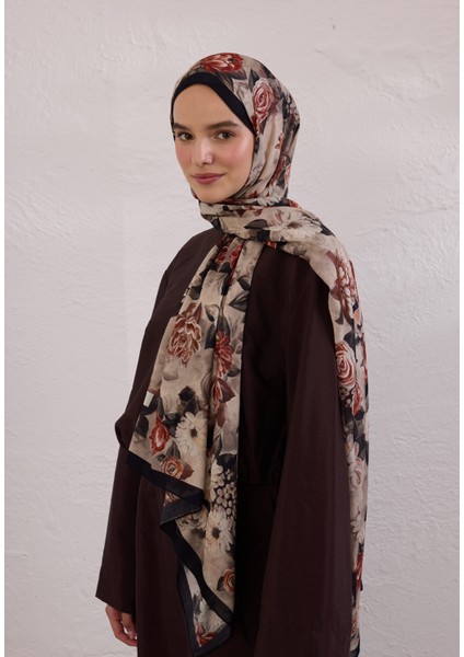 Magnolıa Desen Rami Şal Siyah fiyatları