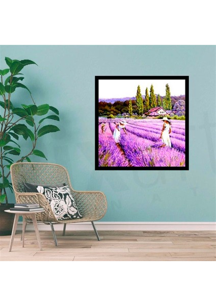 Lavanta Kokulu Tarla Pixart Sanat Elmas Mozaik Tablo Diamond Türkiye 52*52 fiyatları