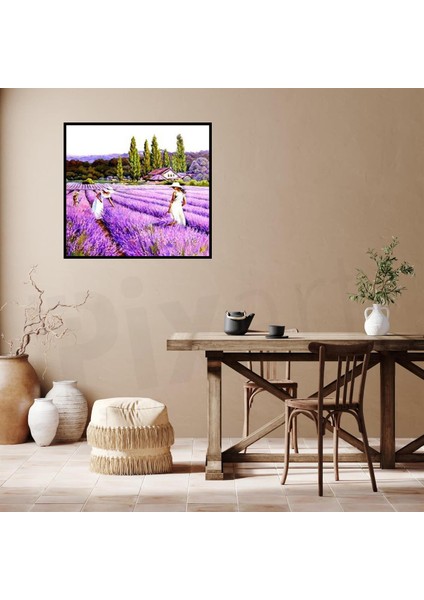 Lavanta Kokulu Tarla Pixart Sanat Elmas Mozaik Tablo Diamond Türkiye 52*52 modelleri