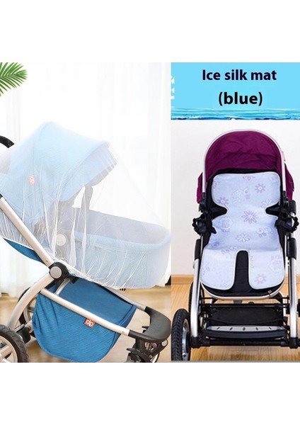 Pram Cibinlik Bebek Arabası Sivrisinek Örtüsü Güneşlik Örtüsü Nakış Büyütülmüş Yoğun Ağ (Yurt Dışından)