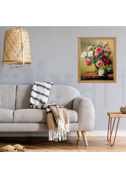 Vazodaki Guller 51 x 71 Elmas Mozaik Tablo fiyatları