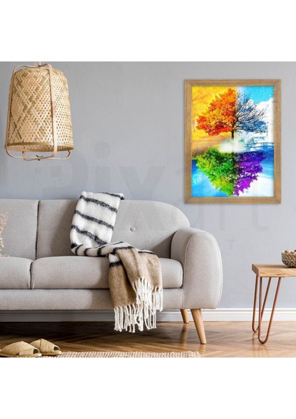 Mevsim Ağacı Pixart Sanat Elmas Mozaik Tablo Diamond Türkiye 53*66 modelleri