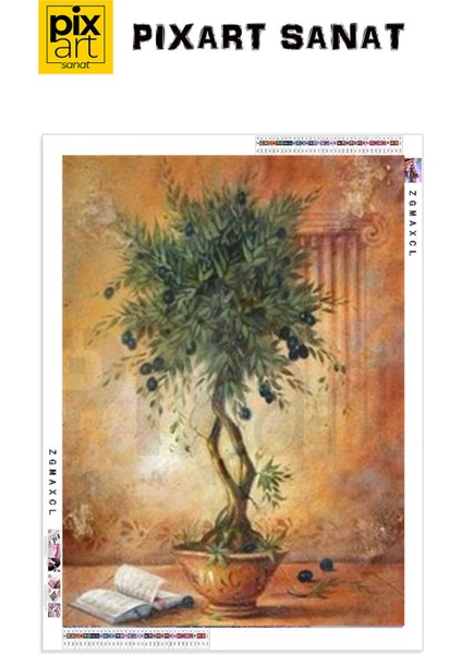 Minik Zeytin Ağacı Pixart Sanat Elmas Mozaik Tablo Diamond Türkiye 55*78 fırsatları