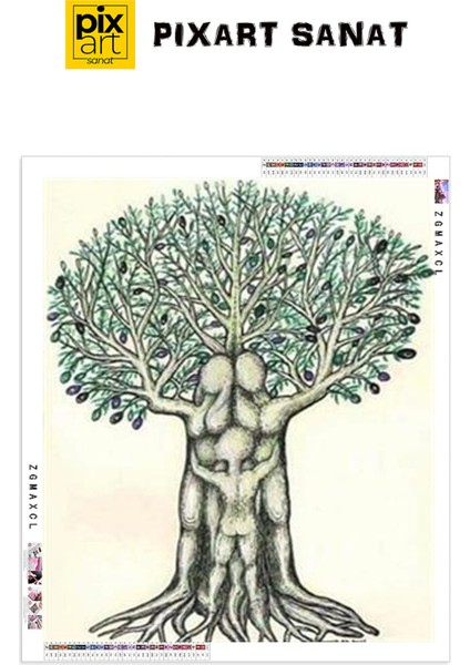 Aile Ağacı Pixart Sanat Elmas Mozaik Tablo Diamond Türkiye 66*83 fırsatları
