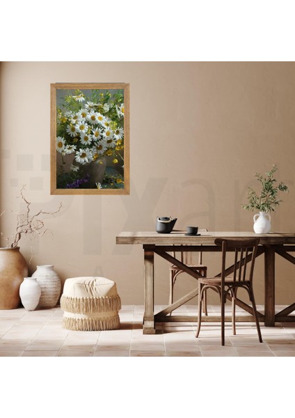 Vazodaki Minik Kır Bahçesi Pixart Sanat Elmas Mozaik Tablo Diamond Türkiye 39*62 fiyatları