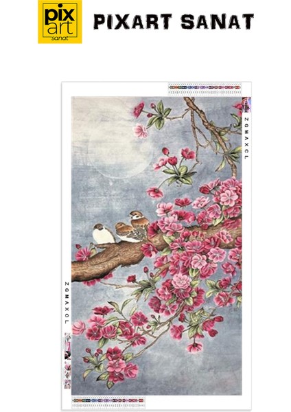 Bahar Dalındaki Minik Kuş Pixart Sanat Elmas Mozaik Tablo Diamond Türkiye 53*99 fırsatları