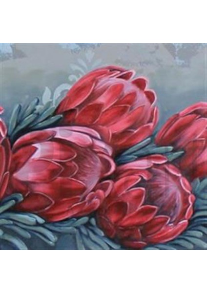 Kırmızı Buket Pixart Sanat Elmas Mozaik Tablo Diamond Türkiye 55*55